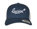 Casquette retro trucker bicolore avec Brodage Lucien